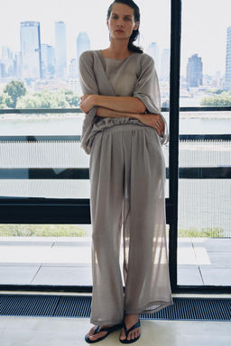 BODY FLUIDO SEMITRANSPARENTE / Gris medio - Zara фото 2