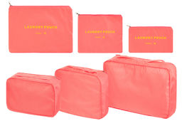 Набор 6 дорожных органайзеров Коралловый (3 органайзера и 3 косметички) - Elan gallery фото 4