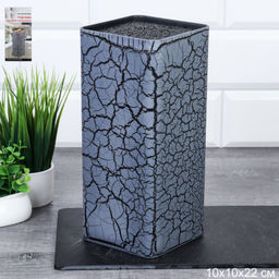 Ваза для фруктов 3-х ярусная 15/20/25 Квадрат черная / KCH-15-20 /уп 100/ Пластик - Галеонтрейд фото 2