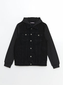 Kap??onlu Erkek ?ocuk Jean Ceket