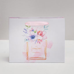 Цена за 2 шт. Пакет подарочный ламинированный, упаковка, «Счастья», 22×17.5×8 см