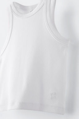 RIBBED RACERBACK TOP - Zara фото 9