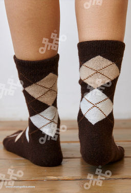 Носки из монгольской шерсти (арт. 01181) - Mongolka фото 11