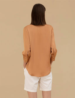 Kahverengi Comfort Fit Saten G_mlek - Pierre cardin фото 5