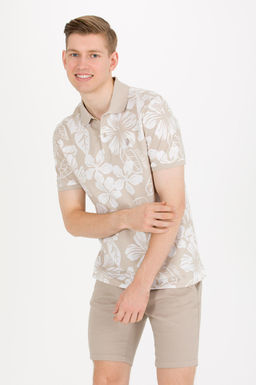 U. S. Polo Assn Мужская футболка с воротником-поло Stone - U.s. polo assn фото 2