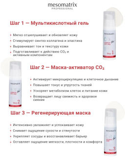 Набор для карбокситерапии АНТИВОЗРАСТНОЙ для домашнего применения, 3х30 мл