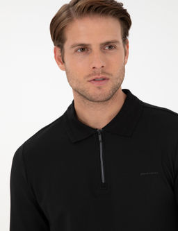 Siyah Regular Fit Sweatshirt - Pierre cardin фото 2