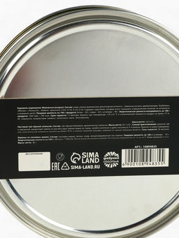 Подарочный новогодний набор в железной банке Черная икра : чай 50 г, монпансье 100 г, варенье 30 г, открытка