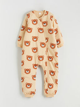 2.5 Tog Bask?l? Erkek Bebek Uyku Tulumu