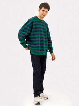 Свитшот мужской в сине-зеленую полоску сине -зеленая полоска 121866/1 - Mark formelle фото 2