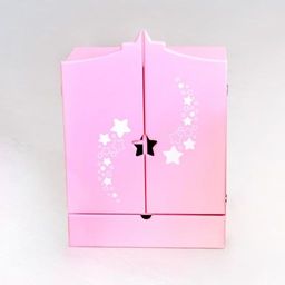 Игрушка детская: шкаф с дизайнерским звёздным принтом, коллекция «Diamond star» розовый
