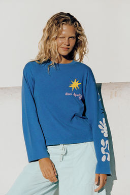 CAMISETA LAVADA HENRI MATISSE / Azul - Zara фото 2