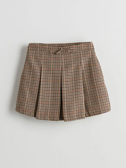 Pileli K?z ?ocuk ?ort Etek