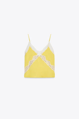 LACE CAMISOLE TOP - Zara фото 3