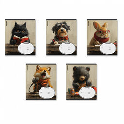 Цена за 10 шт. Тетрадь школьная ученическая ErichKrause Funny Friends, 12 листов, клетка (в плёнке по 10 шт.)_MIX-PACK  фото 2