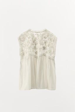 LIMITED EDITION LACE EMBROIDERED TOP - Zara фото 7