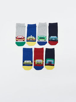 Desenli Erkek ?ocuk Patik ?orap 7li