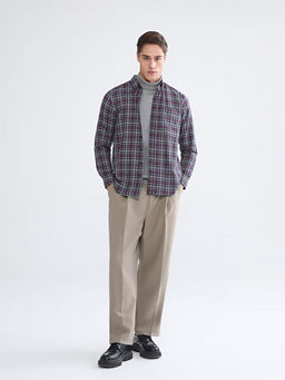 Regular Fit Uzun Kollu Ekose Erkek G?mlek