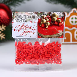 Кондитерская посыпка Трость, красная, 20 г - Кондимир фото 2