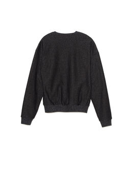 CONTE Ультракомфортный хлопковый свитшот с мерцанием люрекса LD 1043-1 shiny black