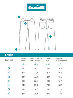 ACOOLA / Брюки джинсовые (утепленные) детские для мальчиков Ket синий  фото 4