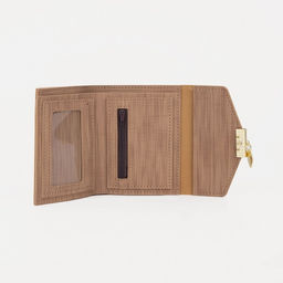 Кошелёк на кнопке, цвет бежевый - Simaland фото 3