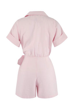 More Sustainable Pembe Baglama Detayl? Mini Dokuma Tulum TWOSS26TU00028 - Trendyolmilla фото 3