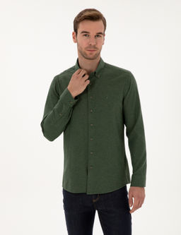 Ye_il Slim Fit Uzun Kollu G_mlek