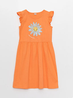 Bisiklet Yaka ?ift Y?nl? Payetli K?z ?ocuk Elbise - Waikiki фото 3