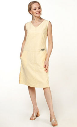 Платье лен 60%, хлопок 40%