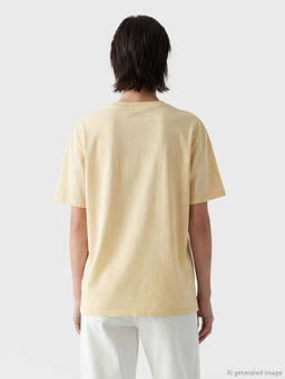 Santorini Bask?l? Oversize Kad?n Ti??rt
