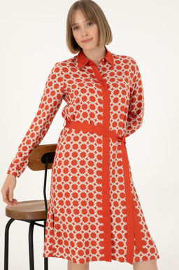 Женское тканое платье с плиткой Неожиданная скидка в корзине - U.s. polo assn фото 2