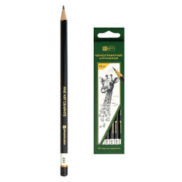 Карандаш чернографитный арт. 65468 / 12 ЖИРАФ 4H