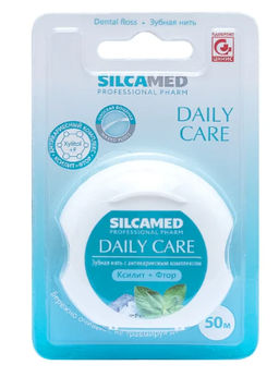 SILCAMED зубная нить Professional Pharm Daily care 50м