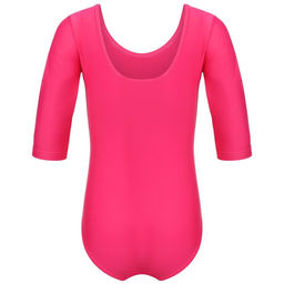 Купальник гимнастический Grace Dance, с рукавом 3/4, р. 38, цвет малина  фото 10
