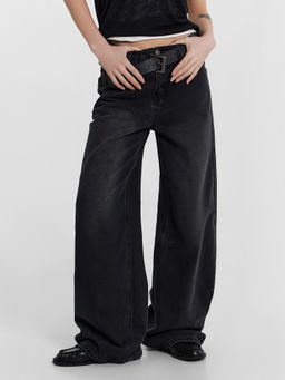 Джинсы женские серые т.серый +тинт 2024-2DTW301-7 - Mark formelle фото 2