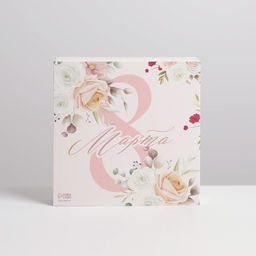 Цена за 5 шт. Коробка для конфет, кондитерская упаковка, 9 ячеек, С 8 Марта 14.5?14.5?3.5 см