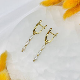 Серьги тройные из Жемчуга