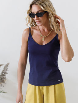 Топ из премиального хлопка с эластаном