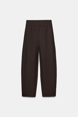 BALLOON TROUSERS WITH STRIPES AND PLEATS - Zara фото 8