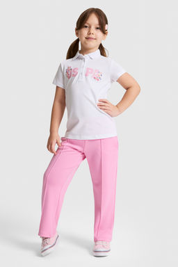 K_z _ocuk Beyaz Polo Yaka Ti__rt - U.s. polo assn фото 4