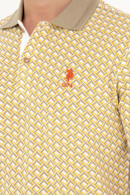 Футболка U.S. Polo Assn мужская светло-хаки из хлопка  фото 14