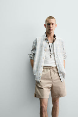 BERMUDA LAVADA ESTRUCTURA WAFFLE / Gris antracita - Zara фото 5