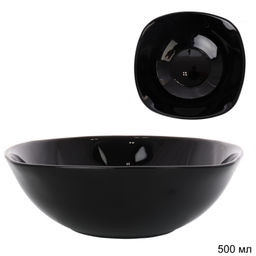 Набор суповых квадратных тарелок 6 штук 500 мл 165 мм Черная / BNFW65 (Black) /уп 12/