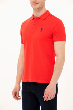 Мужская красная базовая футболка - U.s. polo assn фото 6