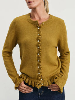 Кардиган с воланами с содержанием шерсти / Zarina