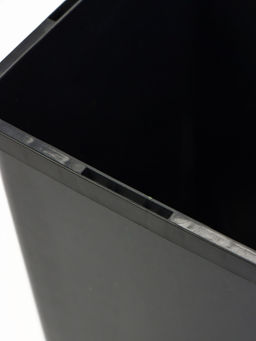 Цена за 4 шт. Горшок для рассады, 2 л, 12×12×17 см, пластик, чёрный