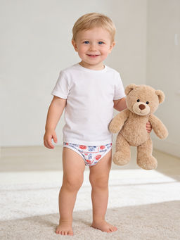 Трусы для мальчика белые мото