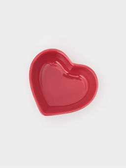 Соусники «Сердце», 7.8×7.2×2.5 см, набор 4 шт., керамика, красные