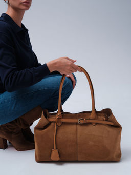 Замшевая сумка Daniela DBR 31375 светло-коричневый  фото 3